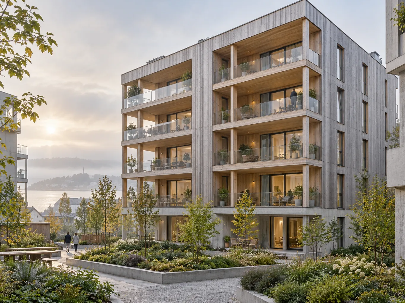 Timber housing block