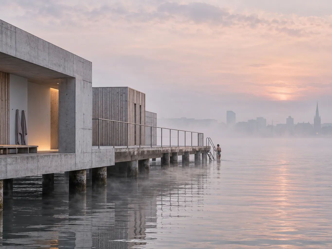 Harbour bath house