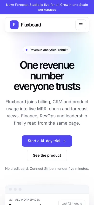 Fluxboard on mobile