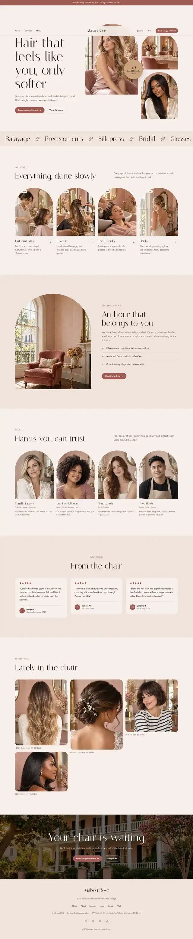 Maison Rose home page
